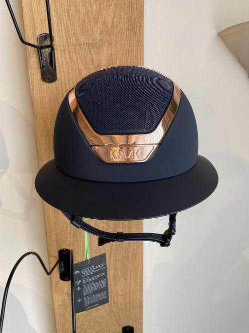 Showmodel KASK Star Lady Navy / Rosegold maat 57, Dieren en Toebehoren, Paardrijkleding, Nieuw, Dames, Heren, Kinderen, Cap, Ophalen of Verzenden