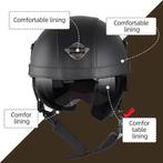 Retro lederen motorhelm | GRATIS LEVERING, Motoren, Kleding | Motorhelmen, M, -, -, Overige typen
