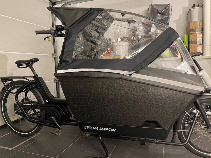 2021 Urban Arrow, Fietsen en Brommers, Fietsen | Bakfietsen, Gebruikt, 3 kinderen, Elektrisch, Huif, Ophalen