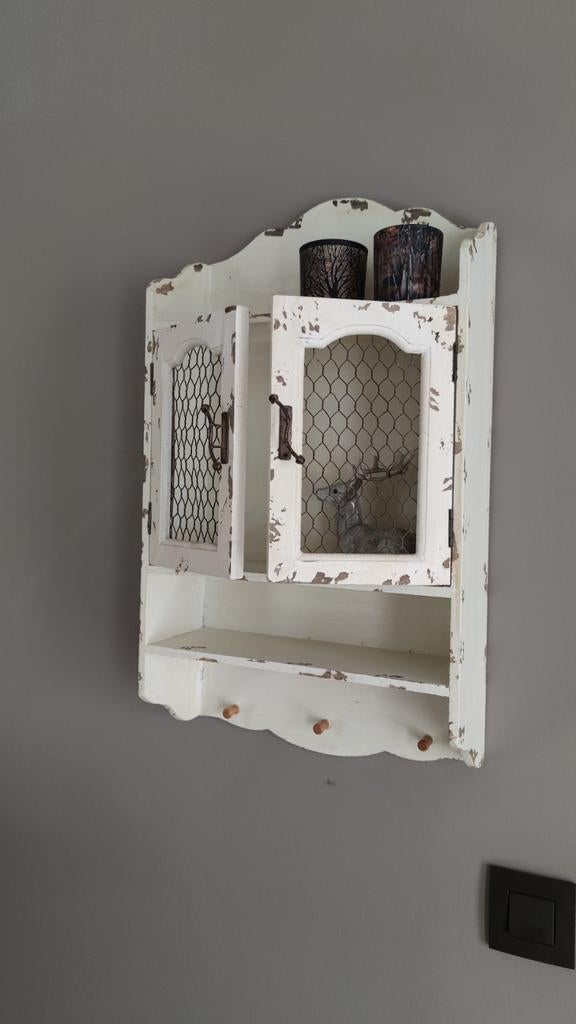 Landelijk wandkastje - wandrekje, Ophalen of Verzenden