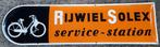Solex rijwiel service emaillen reclame decoratie bord garage, Ophalen of Verzenden, Zo goed als nieuw, Reclamebord