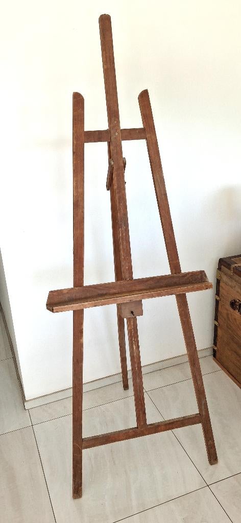 antieke verstelbare schildersezel, Ophalen, Zo goed als nieuw, Ezel