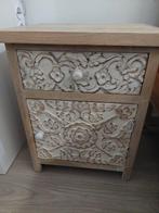 Tables de chevets en manguier, Maison & Meubles, Moins de 55 cm, Comme neuf, Moins de 45 cm, Enlèvement