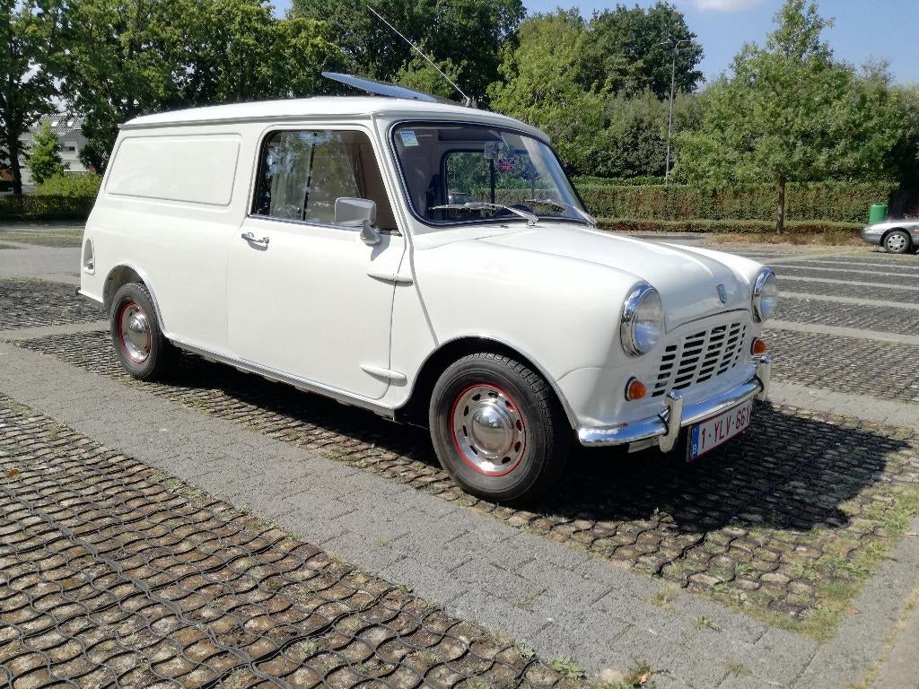 Leyland MINI PanelVAN 09/1980  orig.gerestaureerd, Auto's, 4 deurs, Wit, Open dak, Bruin