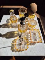 Service de coiffeuse en cristal Val St Lambert, Collections, Utilisé, Accessoire de maison