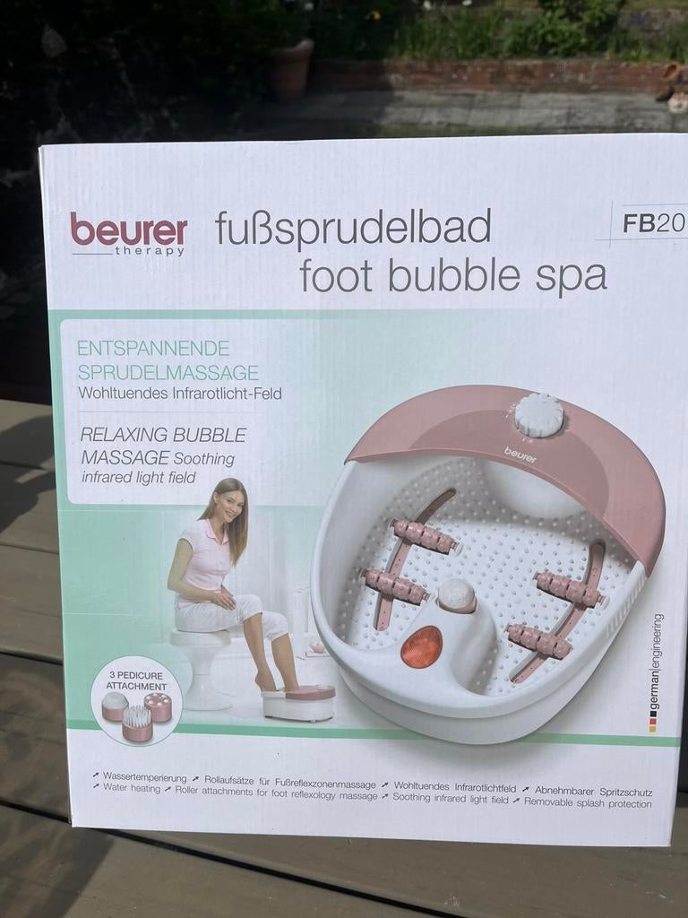 Bain de pieds Beurer FB20, Sports & Fitness, Produits de massage, Enlèvement, Neuf