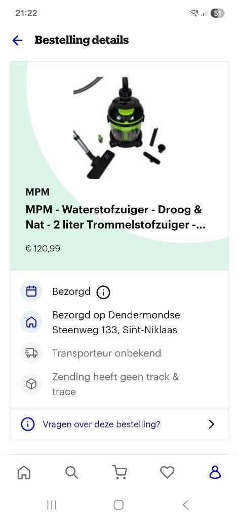 Stofzuiger droog en nat, Ophalen, Stofzuiger, Zo goed als nieuw, 2000 watt of meer