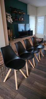 4 stoelen, Gebruikt, Zwart, Vier, Ophalen