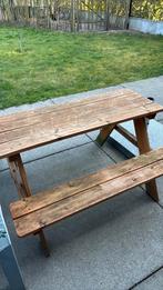 Picknick tafel kindermaat, Tuin en Terras, Picknicktafels, Gebruikt, Rechthoekig, Hout, Ophalen