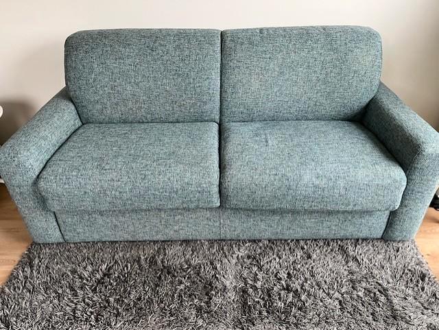 Slaapbank, Maison & Meubles, Chambre à coucher | Canapés-lits, Utilisé, 140 cm, 210 cm, Queen size, Vert, Enlèvement