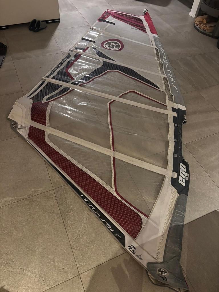 North Sails Ego 4.5 windsurf zeil, Enlèvement, Voile, Moins de 5 m²
