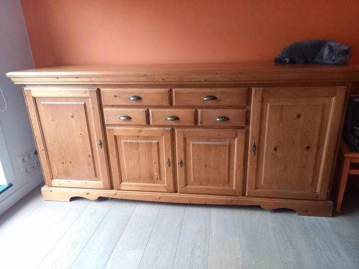 Mooie houten dressoir 220/48/101, Huis en Inrichting, Kasten | Dressoirs, Ophalen