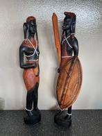 Prachtige Afrikaanse beeldjes, Antiek en Kunst, Kunst | Beelden en Houtsnijwerken, Ophalen of Verzenden