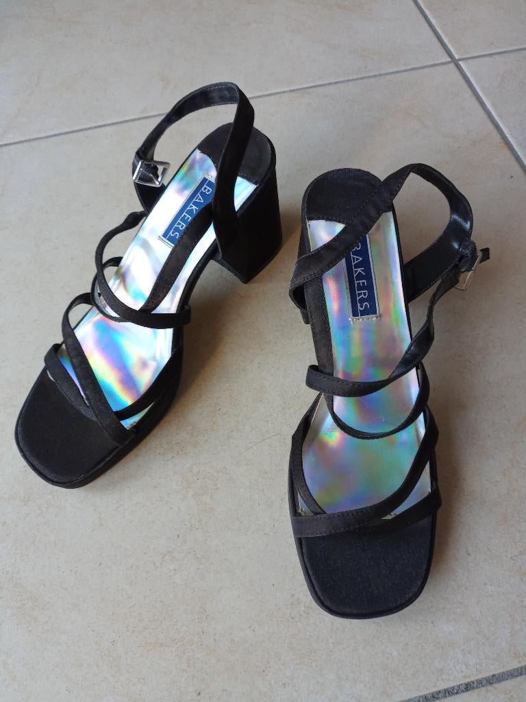 Bakers sandalen met hak, Kleding | Dames, Zwart, Nieuw, Dansschoenen, Ophalen of Verzenden