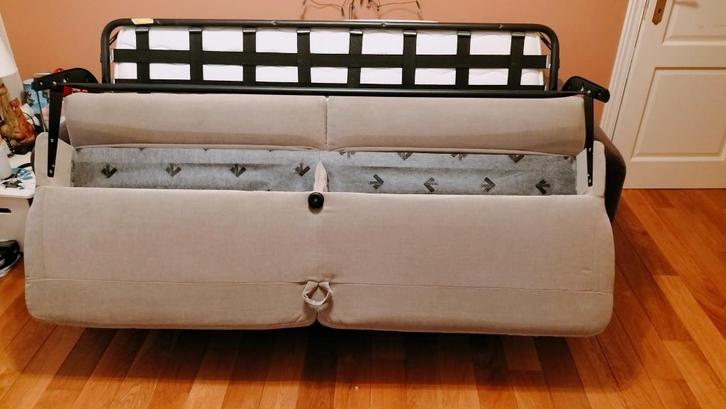 Lit canapé, Maison & Meubles, Canapés | Salons, Utilisé, Banc droit, Trois personnes, 150 à 200 cm, 75 à 100 cm, Synthétique, Enlèvement