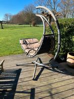 Zwevende ligzetel, Tuin en Terras, Ophalen, Gebruikt, Metaal