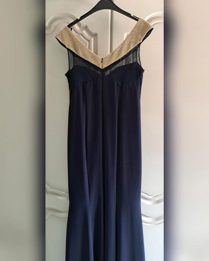 Longue robe cocktail T.46 " Gribha, Kleding | Dames, Gelegenheidskleding, Zo goed als nieuw, Cocktailjurk, Maat 46/48 (XL) of groter