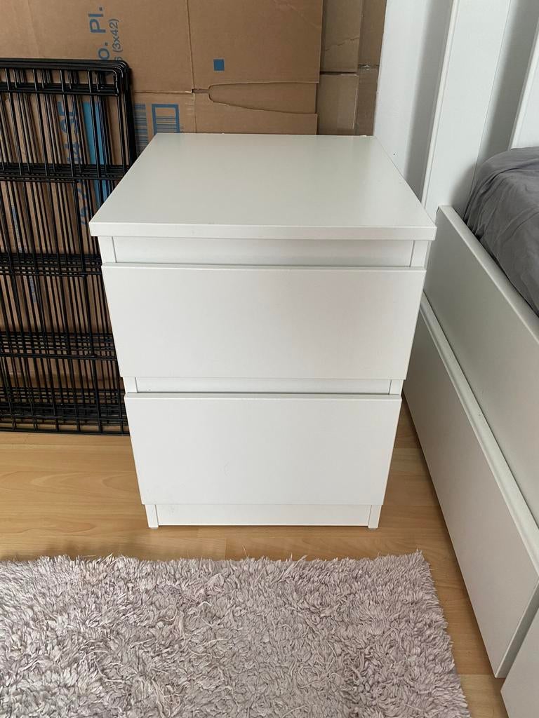 MALM Nachtkastje ikea, Huis en Inrichting, Ophalen, Gebruikt, Minder dan 45 cm, 55 tot 70 cm