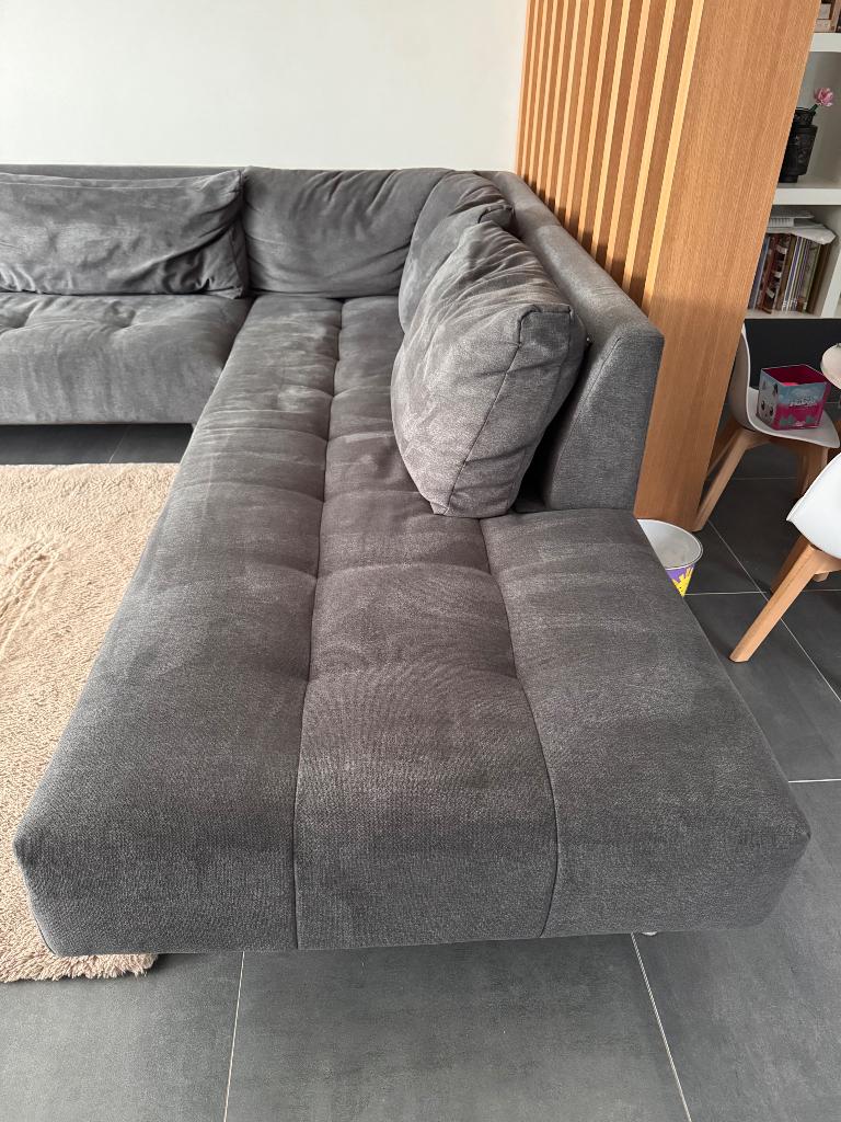 Fauteuil Gianni uni gris, Maison & Meubles, Canapés | Coins salons complets, Enlèvement, Utilisé, Tissus, Modern