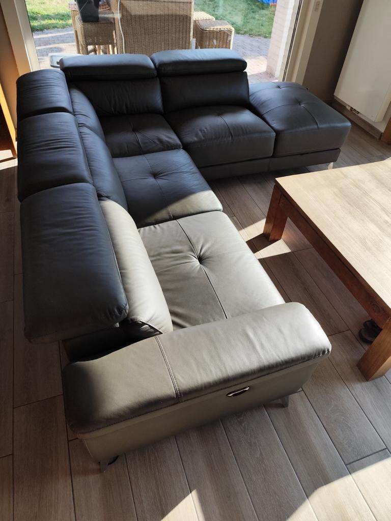 Lederen salon., Enlèvement