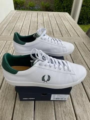 Fred Perry witte nieuwe leren sneakers maat 44, Kleding | Heren, Schoenen, Ophalen, Wit, Nieuw, Sneakers