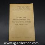 US TM20-230 Manual Artillery 1944, Ophalen of Verzenden, Landmacht, Boek of Tijdschrift