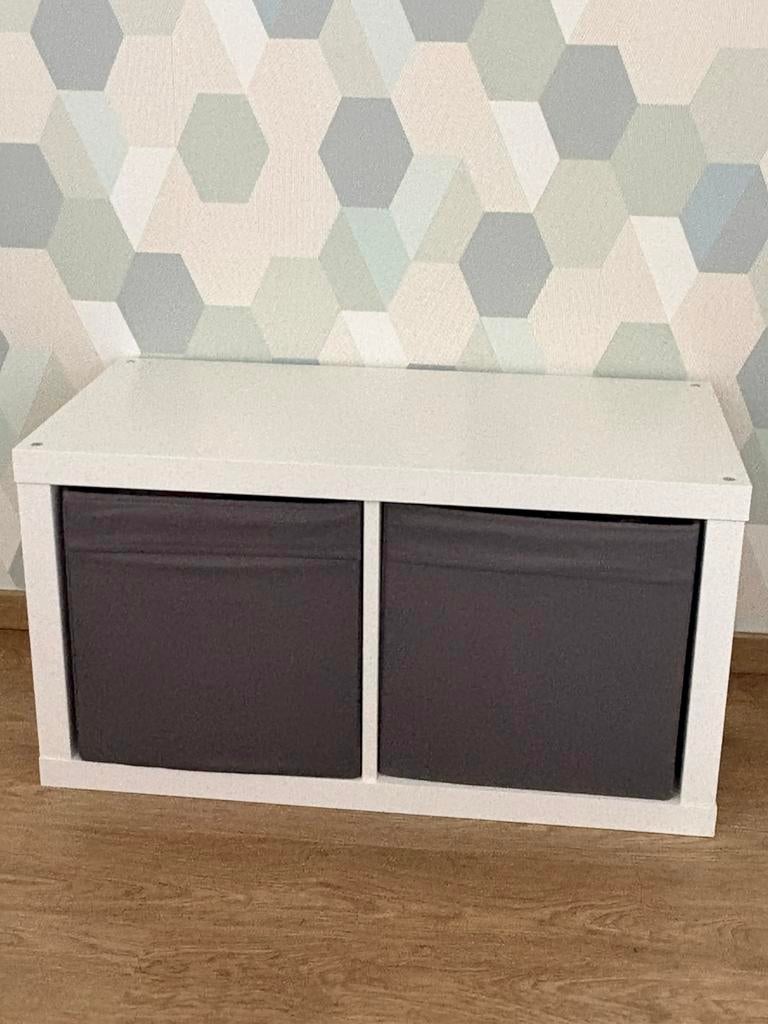 Kallax kast met 2 opbergers, Enlèvement, Comme neuf