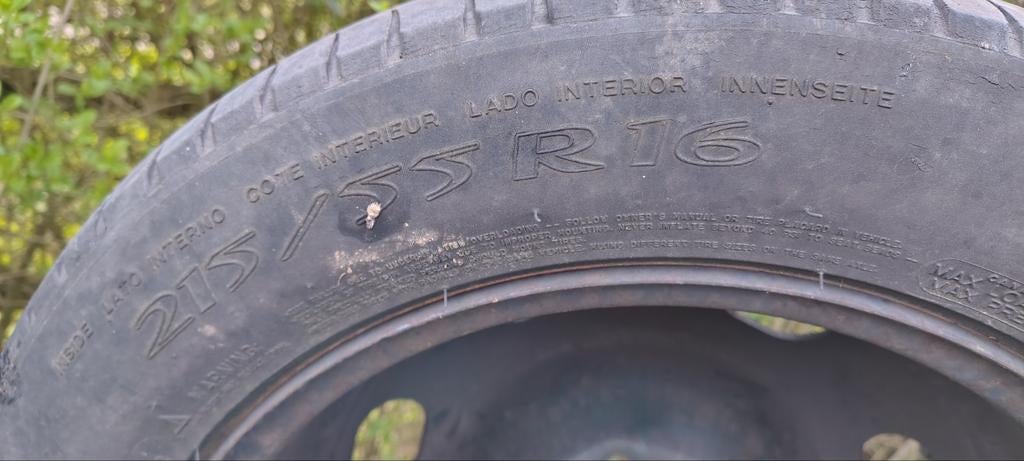 5 wielen + banden, 15 pouces, Pneus et Jantes, 4 Saisons, Véhicule de tourisme