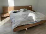 Bed, Huis en Inrichting, Slaapkamer | Bedden, Ophalen, Gebruikt, Bruin, Tweepersoons