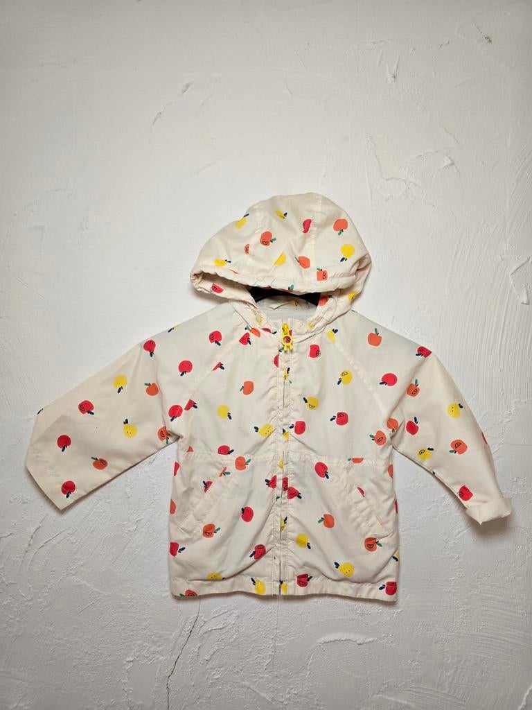 Veste imperméable Zara bébé pommes 12-18 mois (86 cm), Enlèvement ou Envoi, Pull ou Veste, Utilisé, Fille