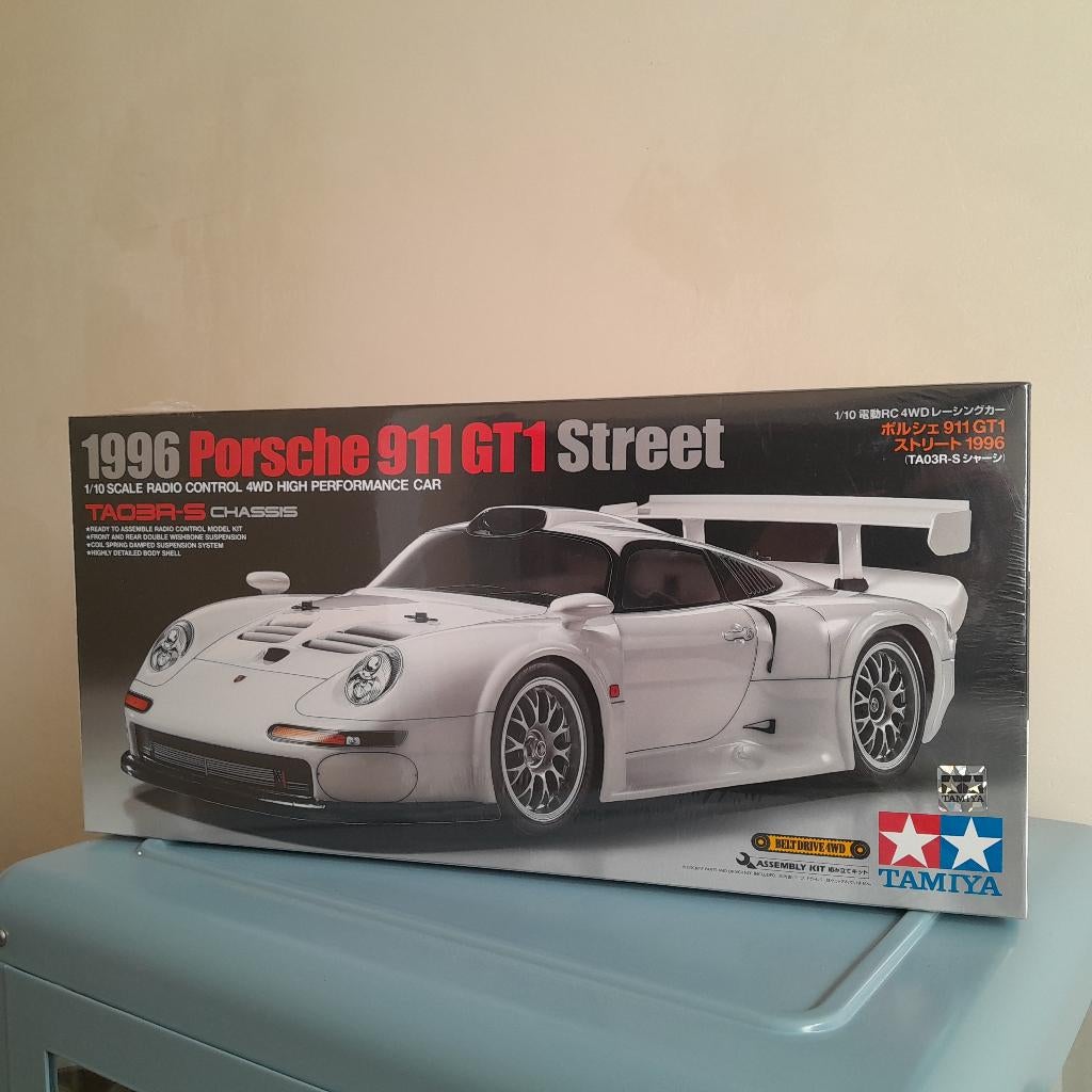 TAMIYA Porsche GT1 Street (Nieuw-sealed), Hobby en Vrije tijd, Modelbouw | Radiografisch | Auto's, Ophalen, Nieuw, Auto onroad