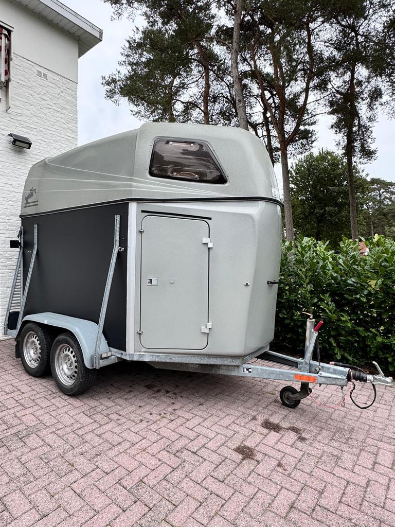 Paardetrailer 2 paards tekoop, Animaux & Accessoires, Chevaux & Poneys | Semi-remorques & Remorques, Enlèvement, Utilisé, Aluminium