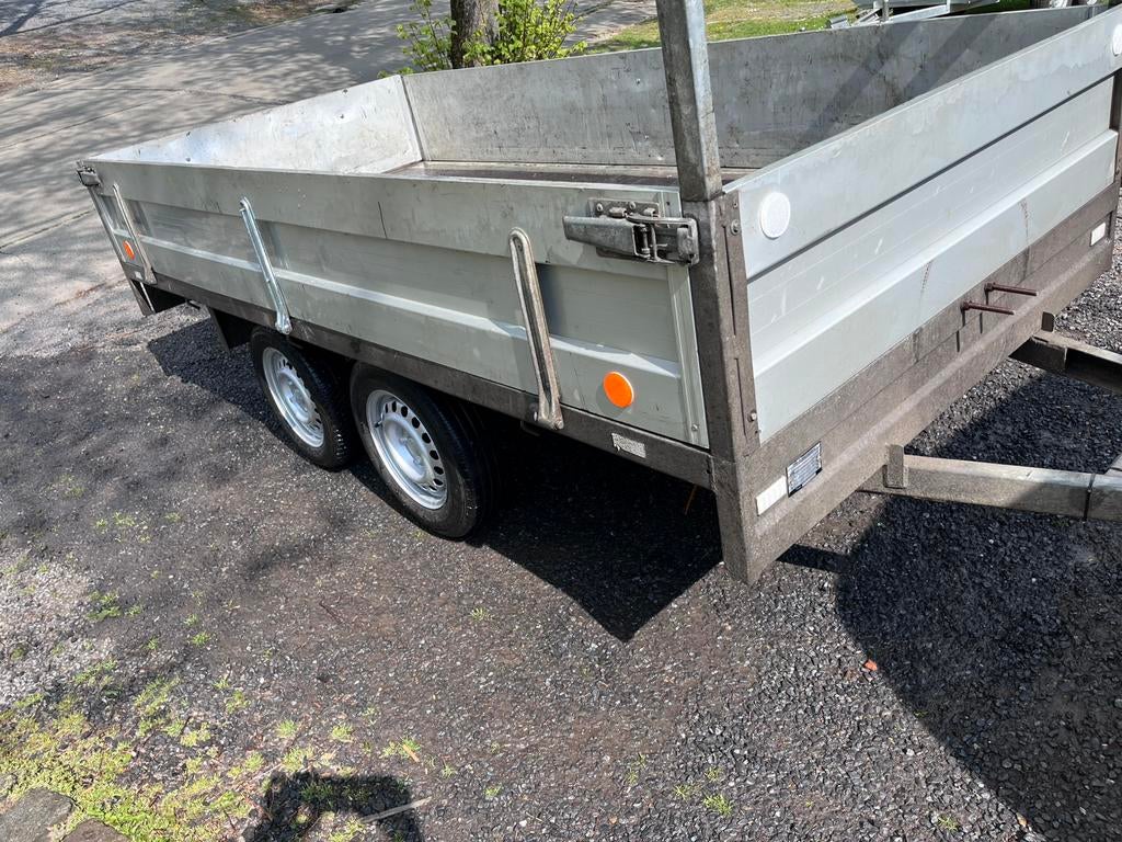 Belle double essieux 750kg.3mx1m50 plateau/alu..impeccable !, Enlèvement, Comme neuf