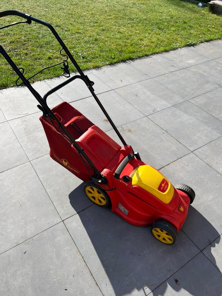 Grasmaaier Wolf Garten, Jardin & Terrasse, Tondeuses à gazon, 30 à 39 cm, Enlèvement, Utilisé, Bac de ramassage