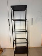 IKEA VITTSJÖ Stellingkast, zwart/glas, Enlèvement, Comme neuf