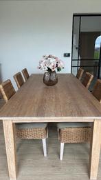 tafel, Huis en Inrichting, Tafels | Eettafels, Ophalen, 100 tot 150 cm, Eikenhout, 200 cm of meer