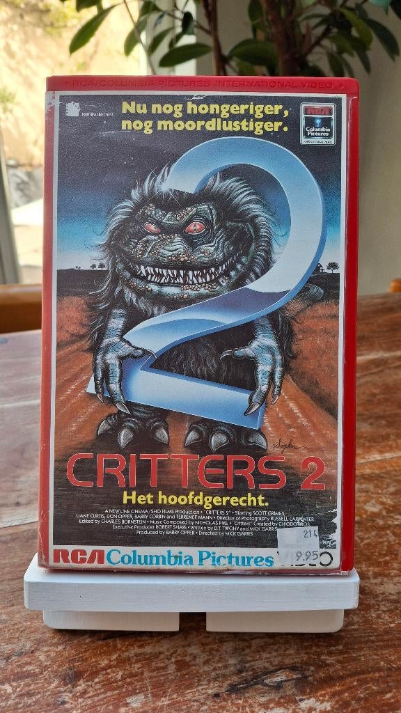 Critters 2 NL Ex-rental VHS, Cd's en Dvd's, Vanaf 16 jaar, Ophalen of Verzenden, Gebruikt, Horror