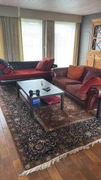 Zetel chesterfield te koop goed onderhouden bieden mag, Maison & Meubles, Canapés | Salons, Trois personnes, 100 à 125 cm, 200 à 250 cm