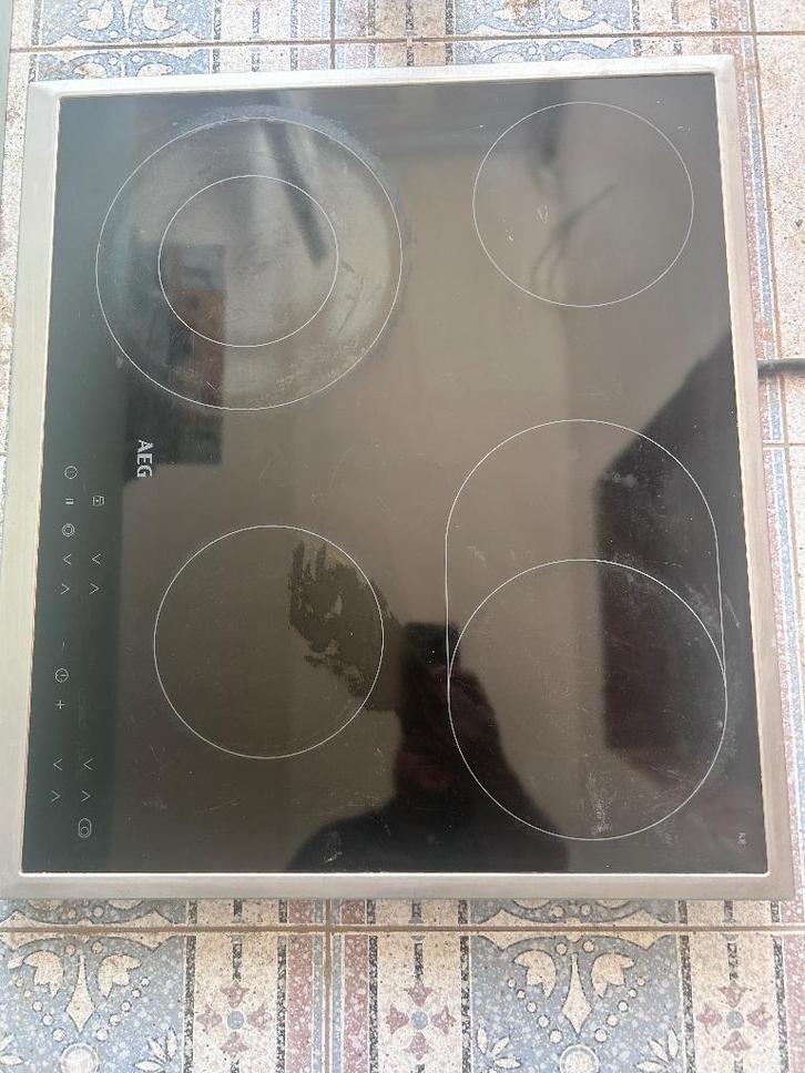 AEG keramische inbouwkookplaat – 60 cm – model HK634060XB, Elektronische apparatuur, Kookplaten, Zo goed als nieuw, Inbouw, Keramisch