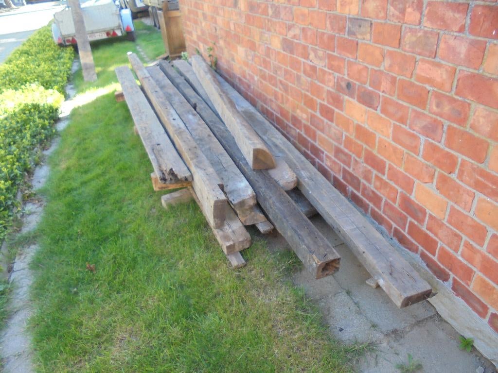 oude balken, Ophalen, Gebruikt