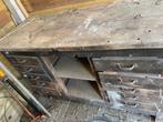 Oude houten werkbank, Ophalen, Gebruikt, 120 tot 170 cm