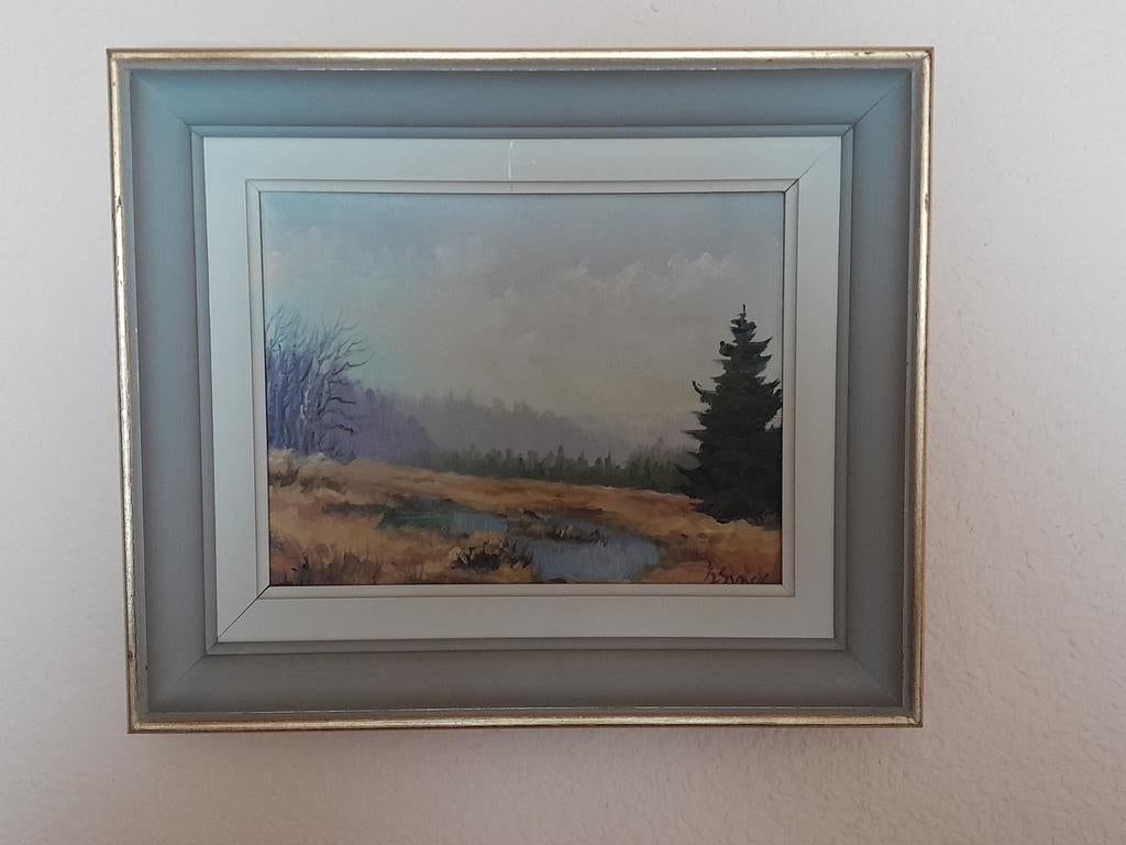 Schilderijtje van de Hoge Venen (Henri-Chapelle), Antiek en Kunst, Ophalen