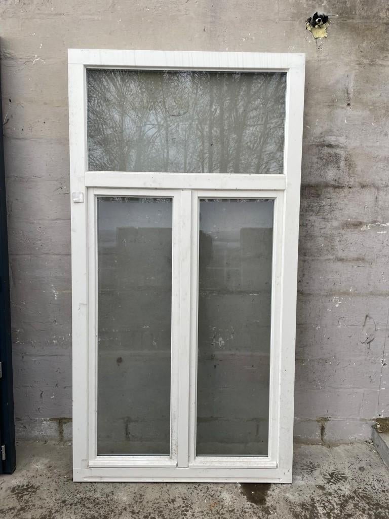 5 houten ramen, Doe-het-zelf en Bouw, Ophalen, Gevelraam of Ruit, 80 tot 120 cm, Nieuw