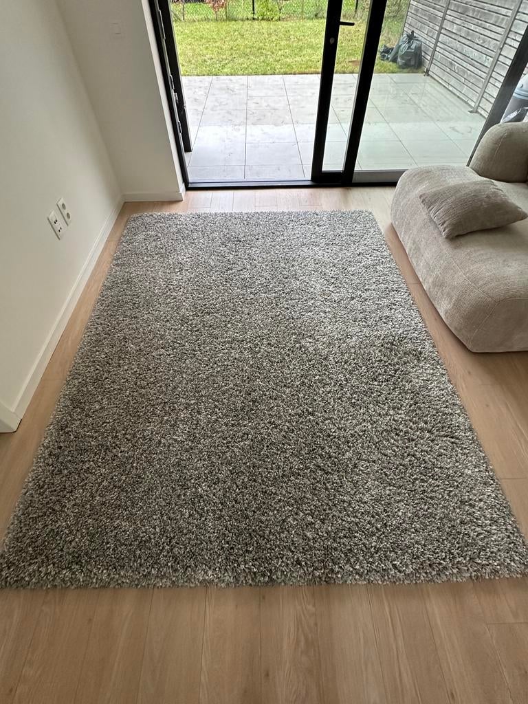 Wit/grijze mat, Huis en Inrichting, Stoffering | Tapijten en Vloerkleden, Ophalen, Gebruikt, 200 cm of meer, 200 cm of meer
