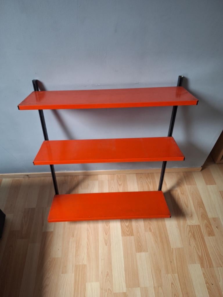 RETRO VINTAGE Wandrek - Jaren 70 Oranje - Mid-Century Design, Maison & Meubles, Accessoires pour la Maison | Étagères murales & Rayons de bibliothèque