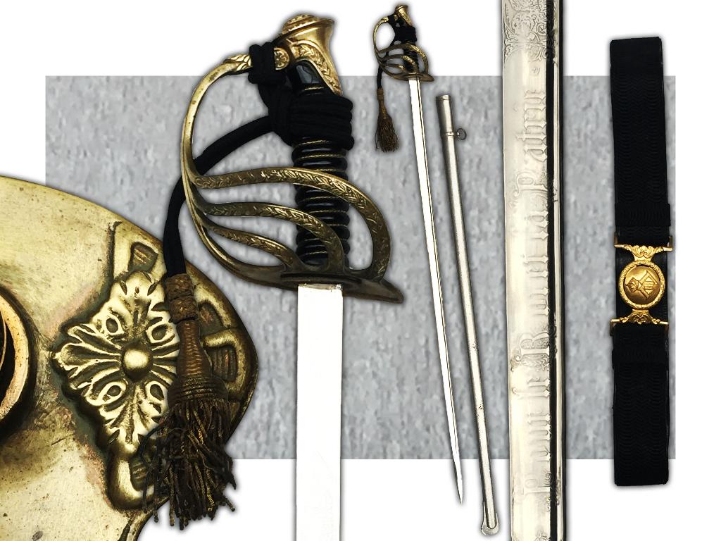 🚨Rare Sabre belge '' Pour le Roi et la Patrie ''Leopold III, Collections, Envoi, Armée de terre, Épée ou sabre