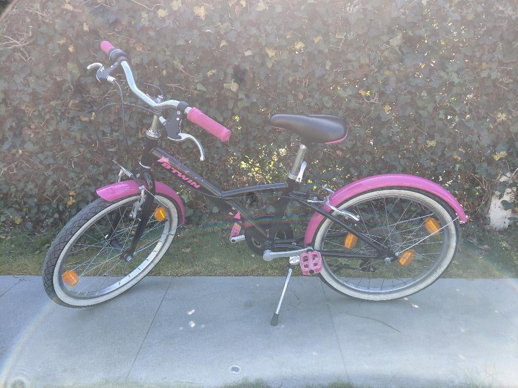 Meisjesfiets Btwin 20 inch, Fietsen en Brommers, Ophalen, B-twin, Gebruikt, Versnellingen