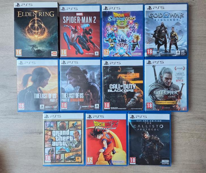 PS5-games: zie beschrijving voor prijs per stuk, Games en Spelcomputers, Games | Sony PlayStation 5, Zo goed als nieuw, Ophalen