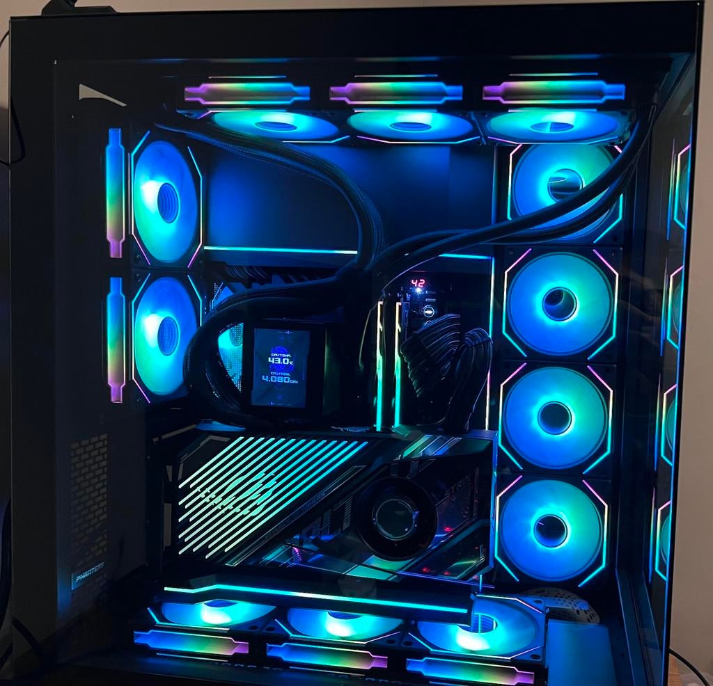 Phanteks NV7 + 9x Lian Li (incl. Reverse) + Alim 1200W ATX 3, Informatique & Logiciels, Enlèvement, Comme neuf