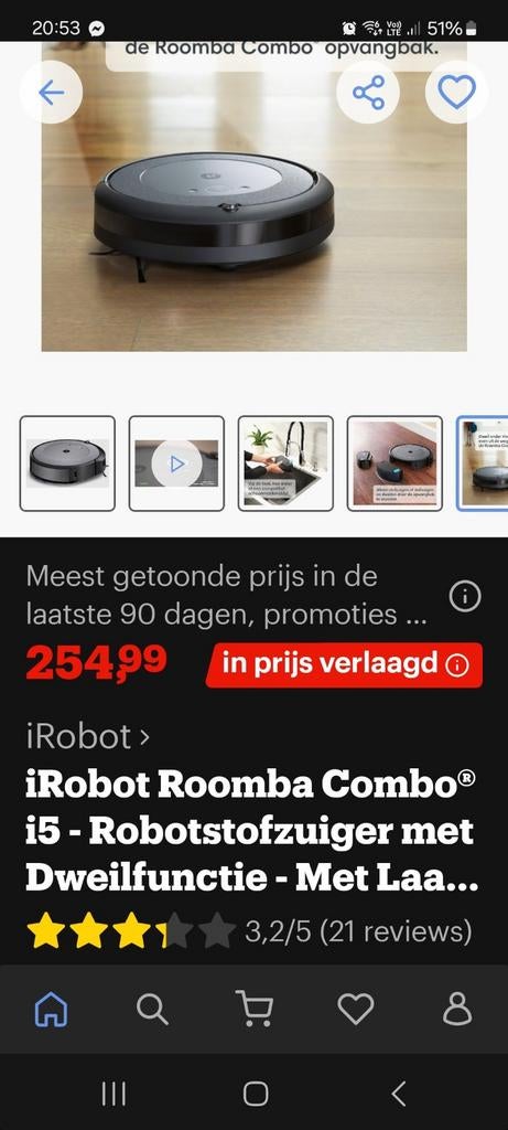 i Robot stof- en dweilfunctie, Elektronische apparatuur, Stofzuigers, Ophalen